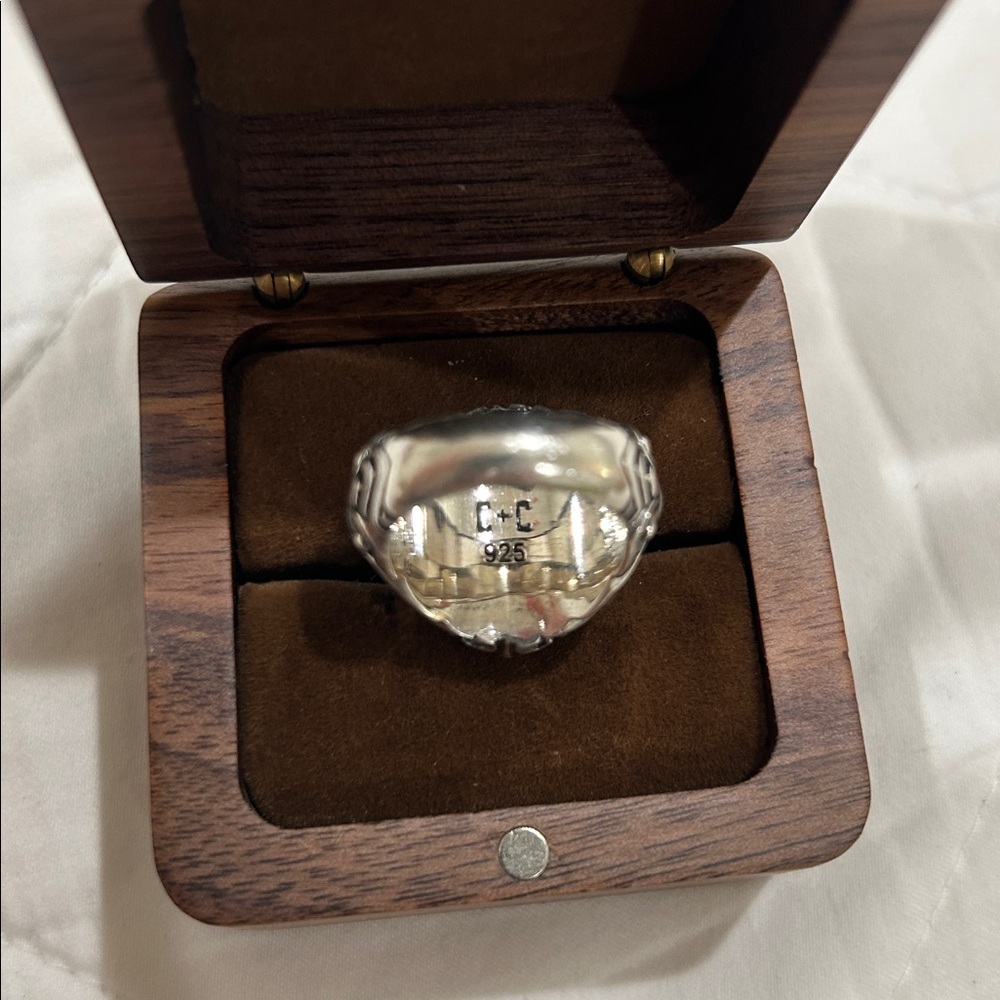 CLOCKS + COLOURS Seeing Stars x Blue Pietersite Ring - Picture 3 of 6